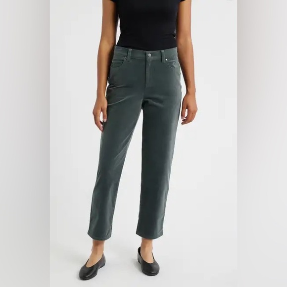 Eileen Fisher Pants - Eileen Fisher organic cotton straight leg corduroys everglade